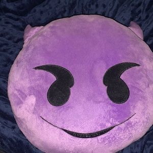 Devil emoji pillow